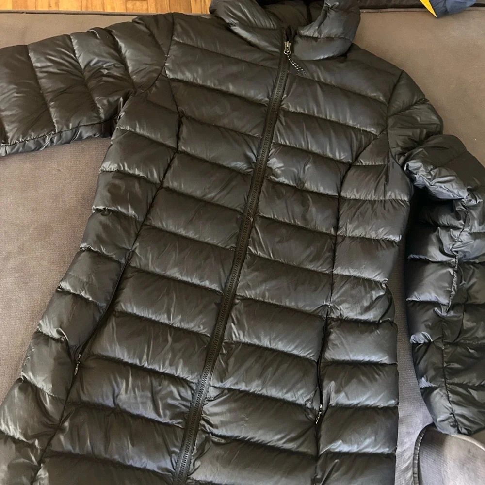 Eddie Bauer Women's Black Down Puffer Jacket Excellent Condition - Picture 6 of 13